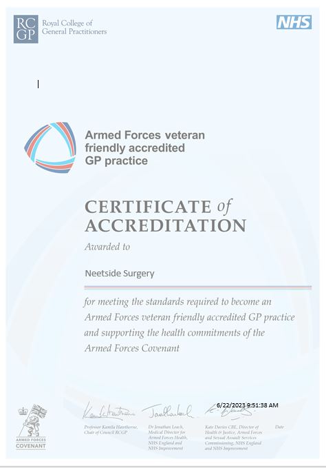 VFP certificate